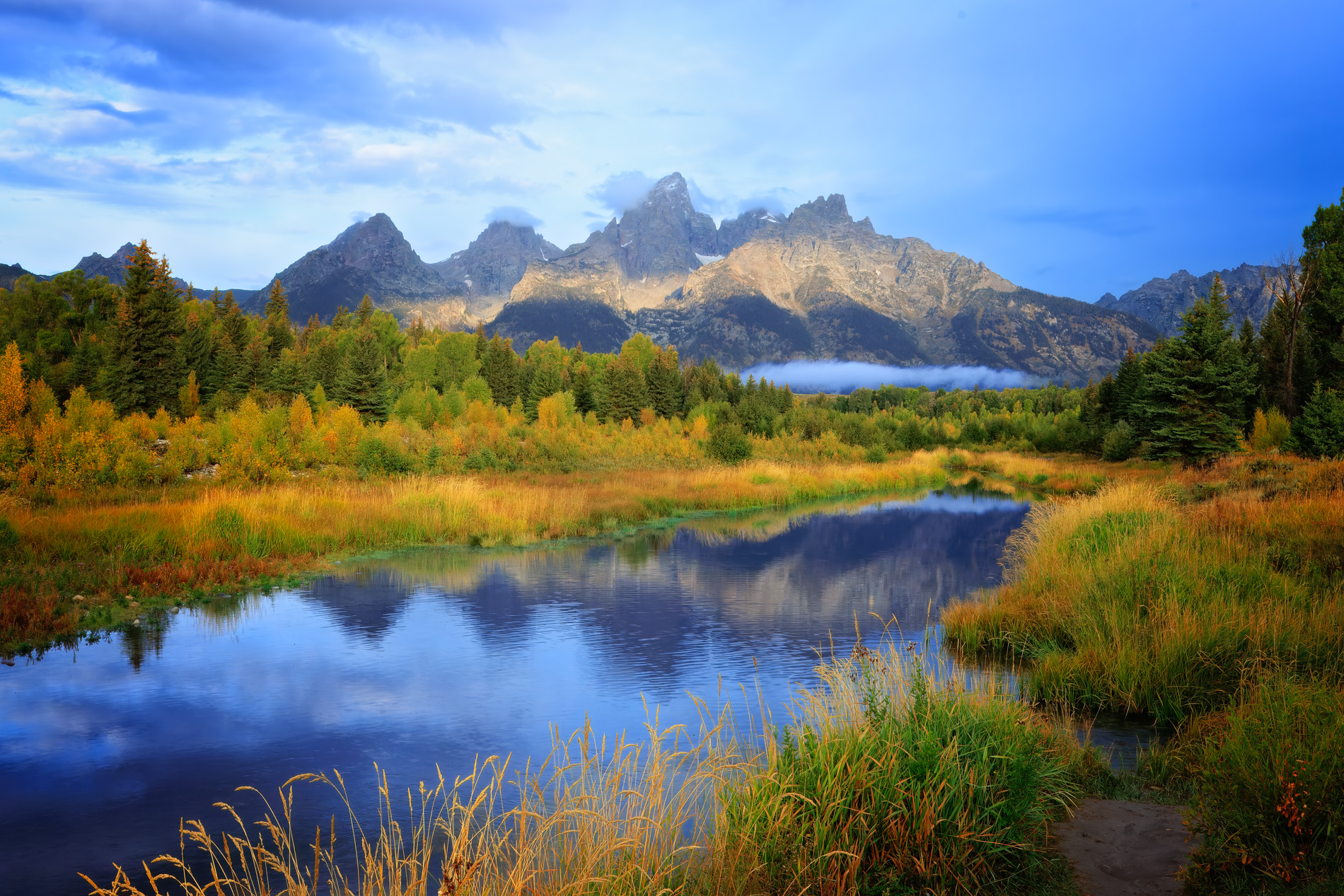 Schwabacher Landing in rare light